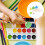 5Pcs Kids Painting Brush Set With Sponge And Graffiti Tools 9