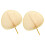 2Pcs Hand Fan Bamboo Woven Summer Fans Assorted Use 6