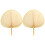 2Pcs Hand Fan Bamboo Woven Summer Fans Assorted Use 2