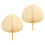 2Pcs Hand Fan Bamboo Woven Summer Fans Assorted Use 4