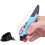 wireless usb optical presenter pen mouse 4 keys adjustable stand blue 6