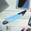 wireless usb optical presenter pen mouse 4 keys adjustable stand blue 9