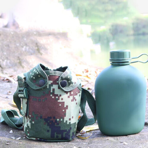 conjunto garrafa 1 l com para camping 1