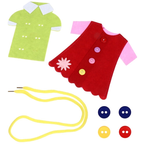 2Pcs Stitching Button Toys Threading Sewing Game 2