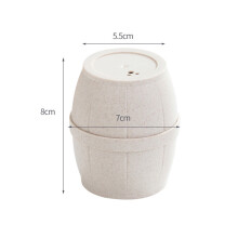 Bucket Shape Toothpick Holder Wooden Box For Home Restaurant White