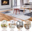 1Tabouret En Bois Caoutchouc Maison Portable 7