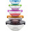 5Pc Glass Food Storage Bowls Microwave Freezer Set 2
