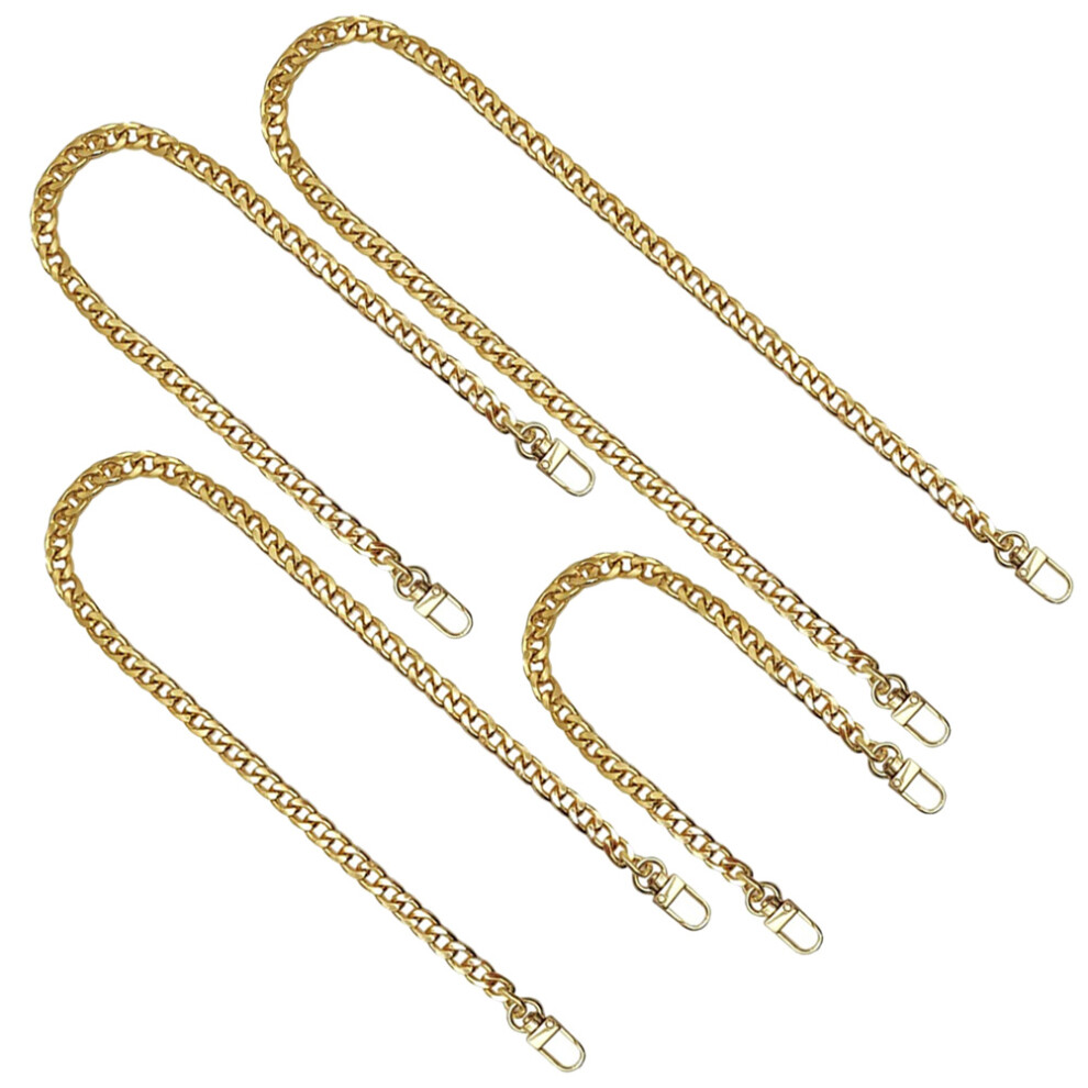 4Pcs Golden Metal Purse Chain Strap Decorative Replacement For Handbag 3572456815042