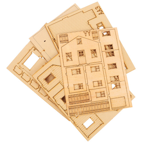 Wooden Puzzle 3D Southeast Asian Two- DIY Kit