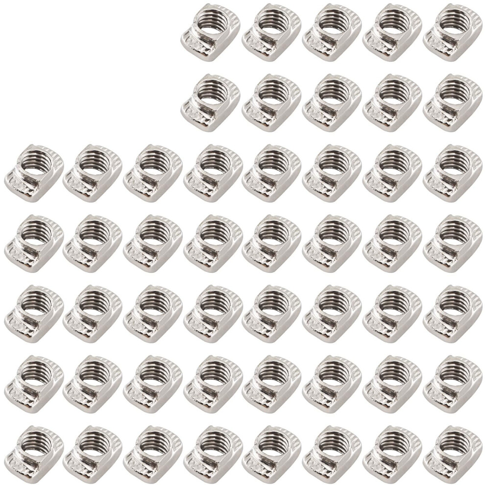 50Pcs T-Nut Hammer Head T Nut Fasten Slot Nut-5 30 Type 7754000962655