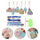 conjunto chaveiro havaiano com para decoração e enfeite 3