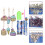 conjunto chaveiro havaiano com para decoração e enfeite 5