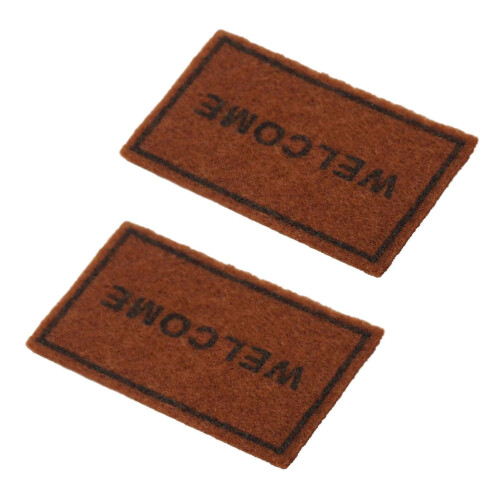 2Pcs Tapetes De Boas- Para De Bonecas Mini