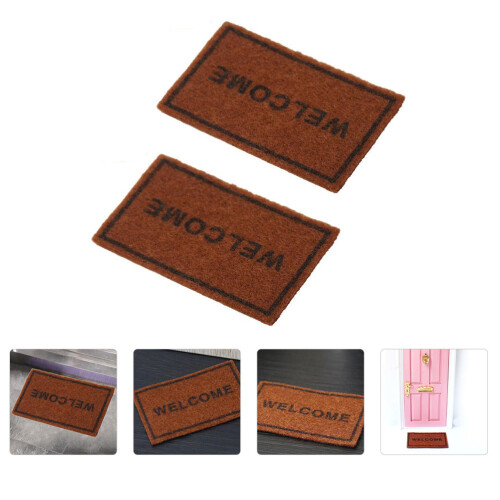 2Pcs Tapetes De Boas- Para De Bonecas Mini 2