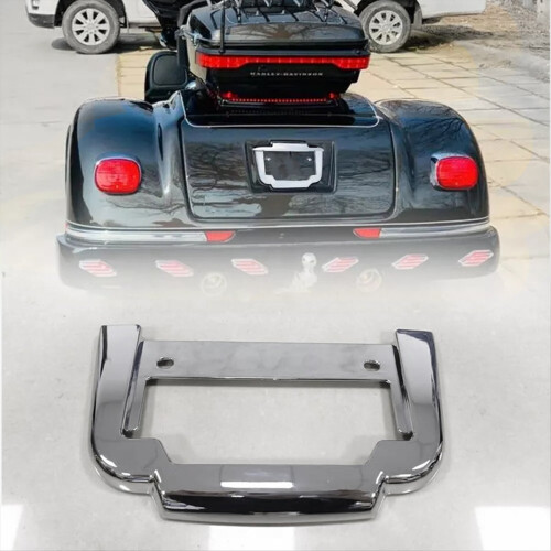 Chrome Rear License Plate Frame Mount Fit for Tri Glide FLHTUTG FLHTCU 2