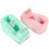 2Pcs Office Tape Holder With Cutter Convenient Sticker Dispenser 7