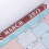Calendário Mensal Multi-Função Com Gancho Para Pendurar 7