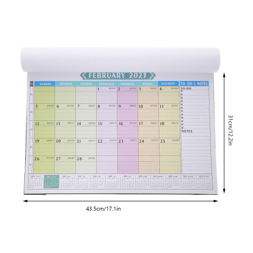 Calendário Mensal Multi-Função Com Gancho Para Pendurar 1