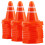 50Pcs Mini Traffic Cones Simulation Safety Roadblocks Sign Models 7