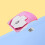 2.4G 3 Button Transparent Wireless Optical Mouse Pink 5
