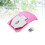 2.4G 3 Button Transparent Wireless Optical Mouse Pink 8