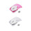 2.4G 3 Button Transparent Wireless Optical Mouse Pink 2