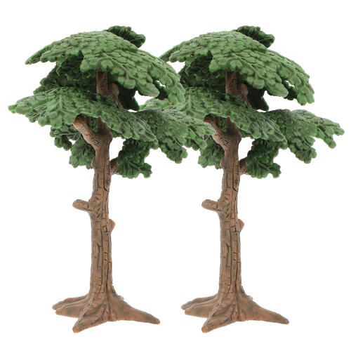2Pcs Mini Tree Models For Sand Table Landscape And Train Scenery 1