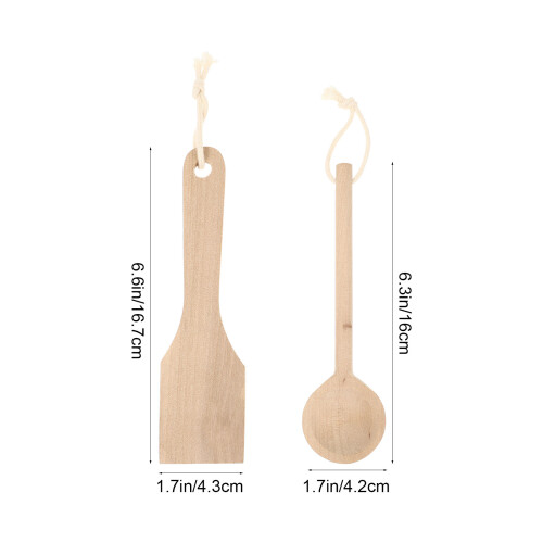 2 Pcs Colher Simulada Crianças Imitação Cozinha Brinquedo 1