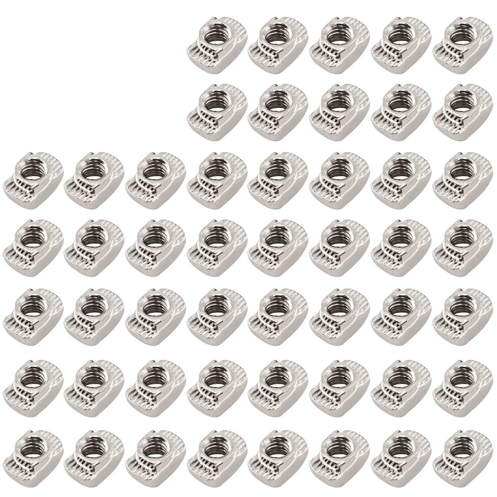 50Pcs T Block Square Nuts T Track Sliding Hammer Nut-4 40 Type 7754000962983