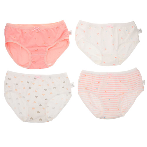4pcs Girls Knickers Multi Cotton Panties Soft
