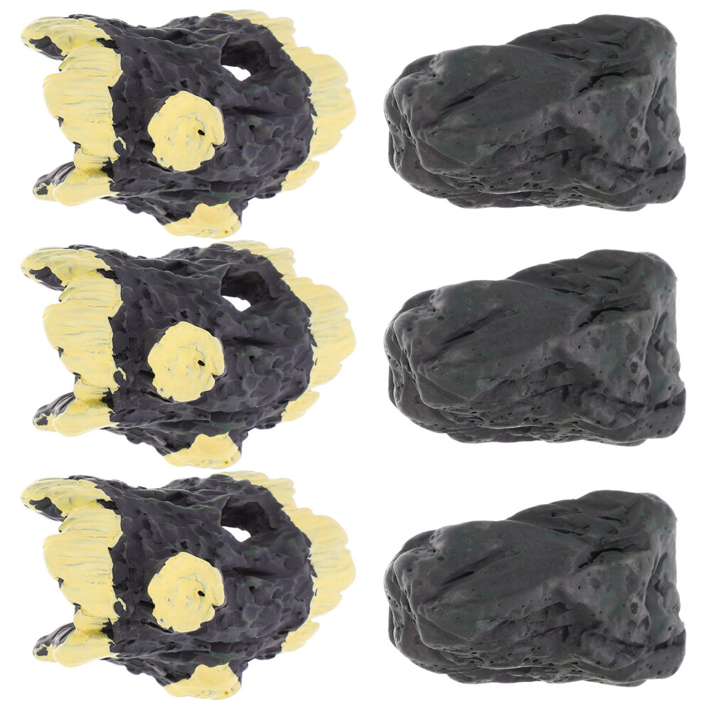 6 Sztuk Mini Kamienie I Pniaki Drzewa Do Mikrokrajobrazu Dekoracja-image