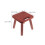 Rubberwood Step Stool Dark Brown For Home Versatile Use 2