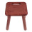 Rubberwood Step Stool Dark Brown For Home Versatile Use 11