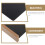 2 Unidades Mini Quadro Negro com Base de Madeira Face 7
