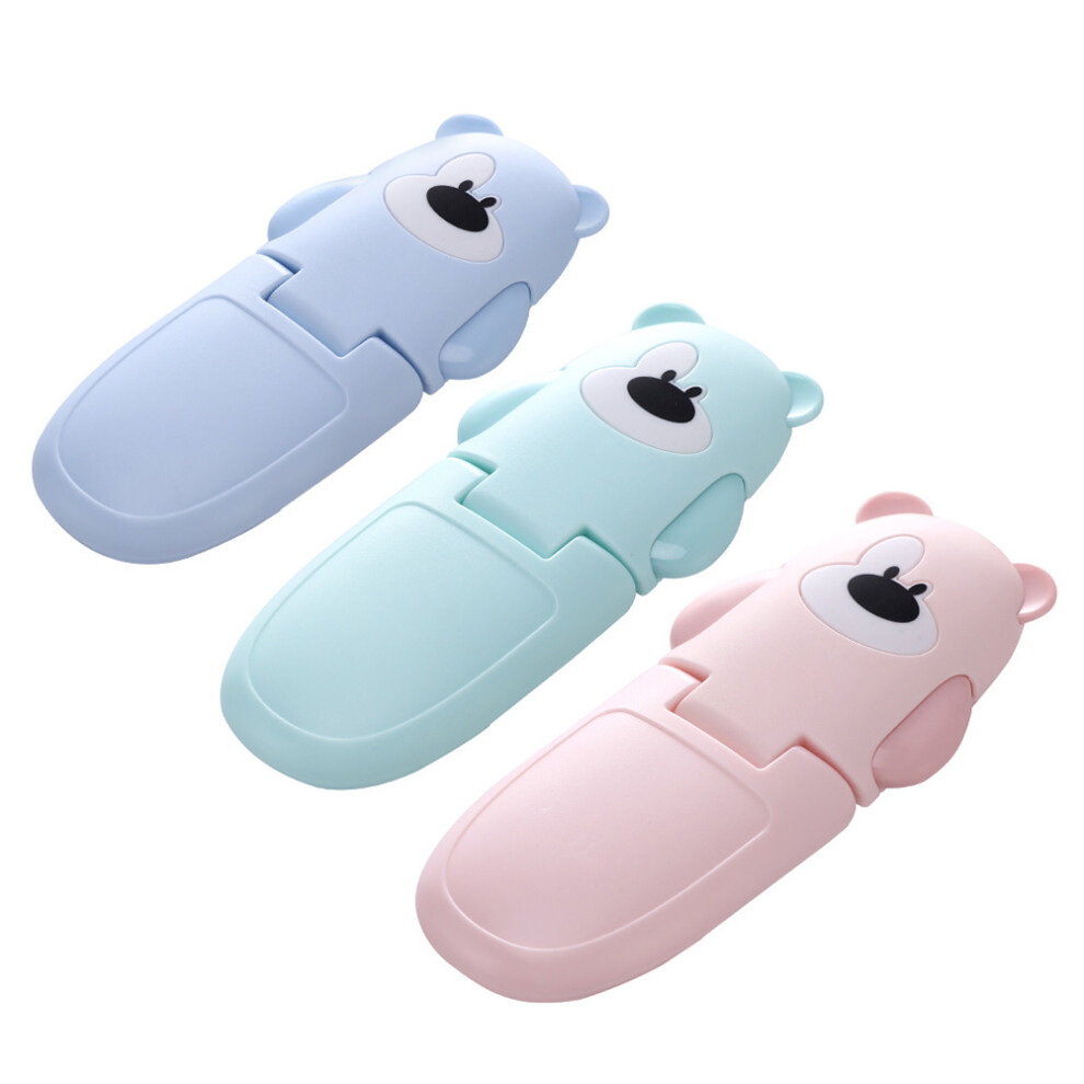 3Pcs Child Proof Locks For Cabinet Drawer Window Pink/Blue/Green Totority