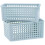2Pcs Miniatura De Cesta Armazenamento 8