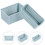 2Pcs Miniatura De Cesta Armazenamento 7