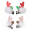 2 Pares De Presilhas De Natal Com Chifres Para Cabelo Infantil 4