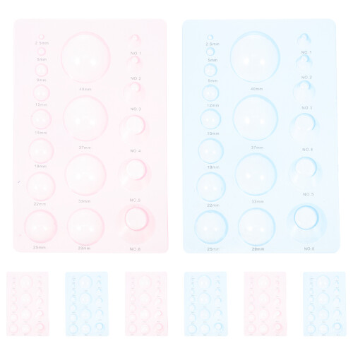 Precision Quilling Molds Assorted Color Plastic For Art 8pcs