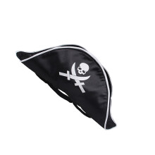 de pirata com capuz e chapéu para cão e , preto