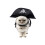 de pirata com capuz e chapéu para cão e , preto 2