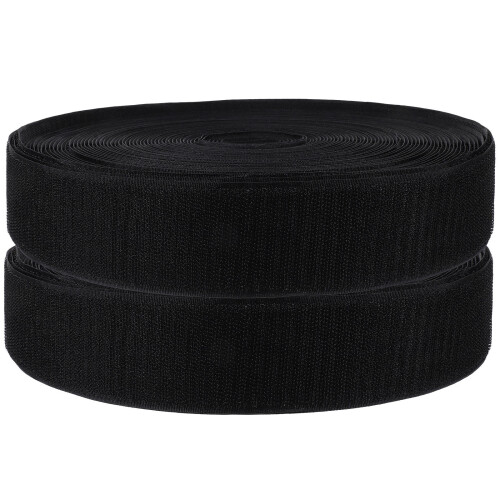 Durable Hook And Loop Black Nylon Tape For Diy Crafts