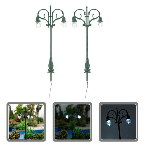 2Pcs De Luminárias De Rua Para Maquete De Construção 1