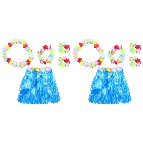 2Pz Set Gonna Hula Hawaiano Per A Luau 1