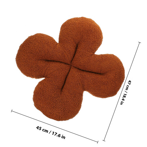 Cute Seat Cushion Pillow Coffee Plush Indoor Use 1pack 1