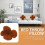 Cute Seat Cushion Pillow Coffee Plush Indoor Use 1pack 8