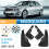 4PCS Car Mudguard Mud Flaps Splash Guard for W204 C-Class 2007-2010 C1 3
