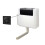NES Home Nes Home Concealed Cistern Dual Flush Front Access Round Button Matte Black 1