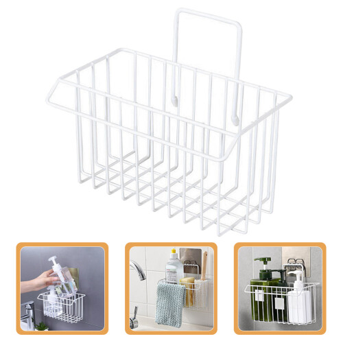 bathroom storage basket kitchen sponge organizer home utility basket 2