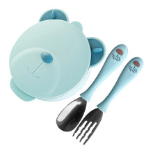 One Set Of Baby Bowls With Cartoon Bear Design For Infant Feeding